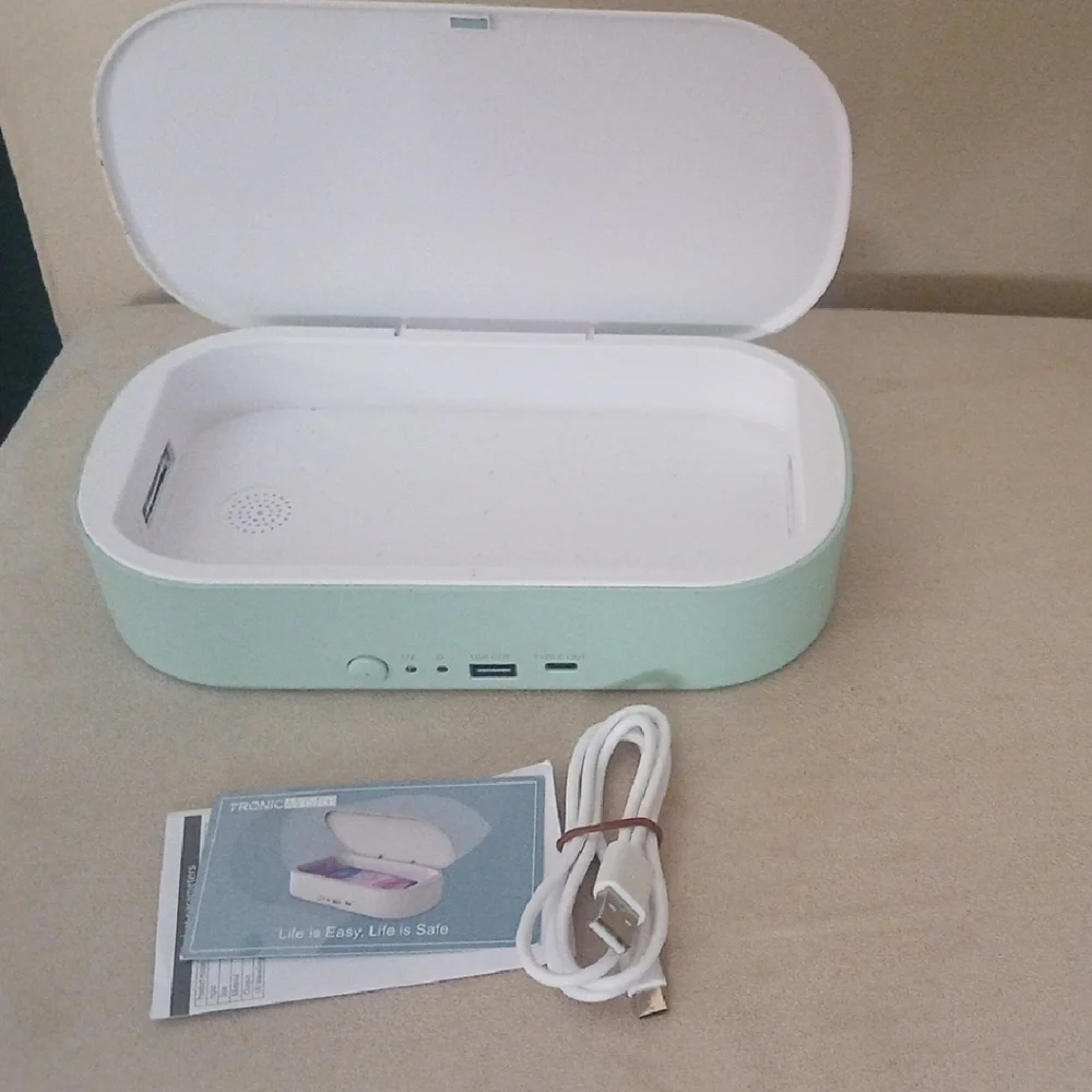 NEW Mint Green Cell Phone UV Sanitizer Box
